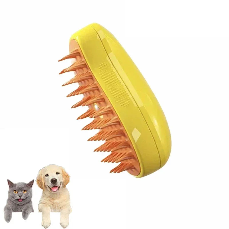 3-in-1 Pet Grooming Tool: Steamy Brush & Electric Sprayer - Trending Store