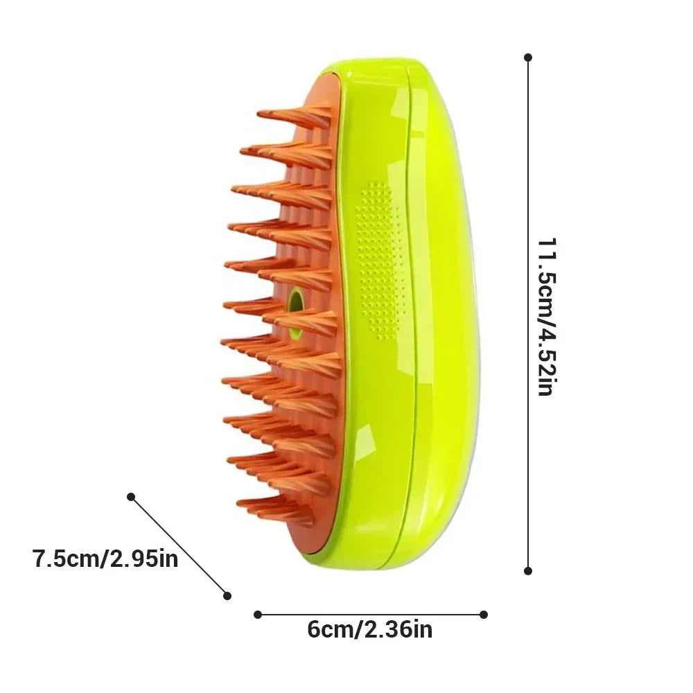 3-in-1 Pet Grooming Tool: Steamy Brush & Electric Sprayer - Trending Store