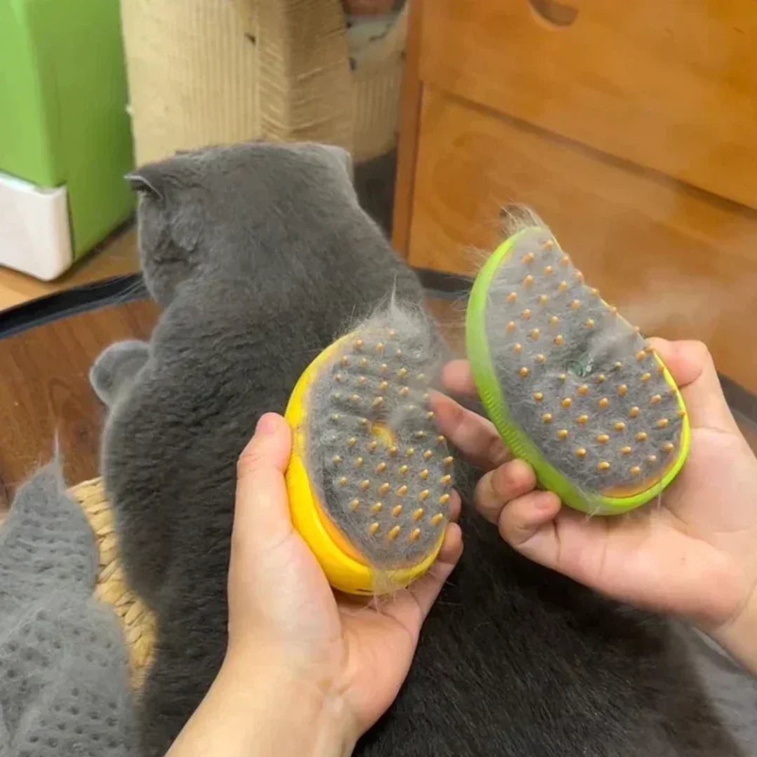 3-in-1 Pet Grooming Tool: Steamy Brush & Electric Sprayer - Trending Store