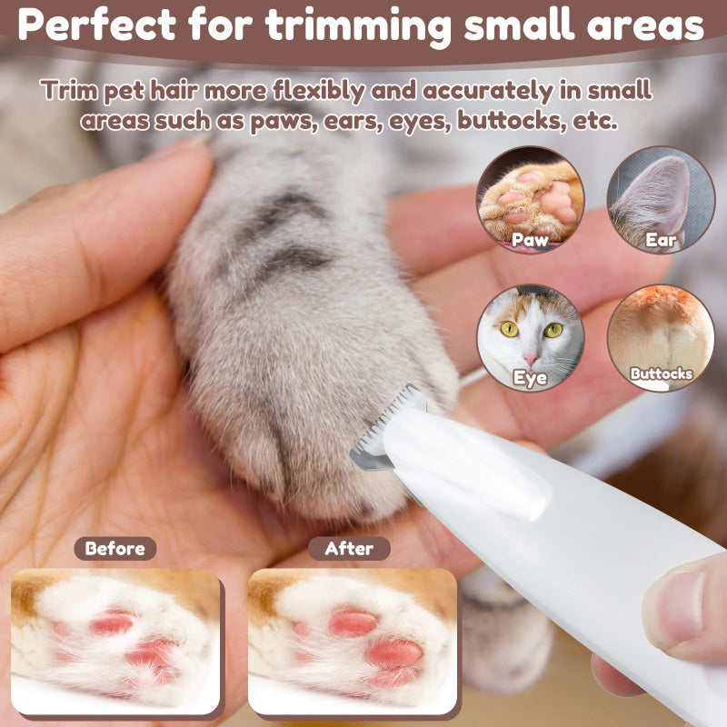Dog Paw Trimmer with LED Light & Waterproof Design - Trending Store